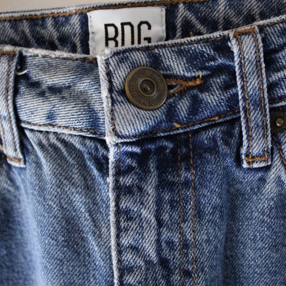 BDG Mom Pintuck Pleated Jeans 24 x 32 Preowned Vintage Look - Picture 5 of 11